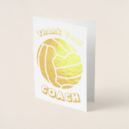 Tarjeta Con Relieve Metalizado Temática de Ball entrenador de Netball Gracias Gol