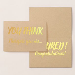 Tarjeta Con Relieve Metalizado Tenure Felicitaciones Relieve metalizado dorado Br