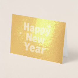 Tarjeta Con Relieve Metalizado Tipografía Dorada Elegante Cosida Fiesta con Clase
