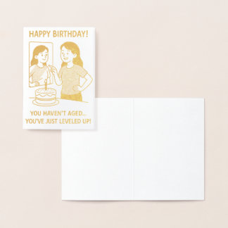 Tarjeta Con Relieve Metalizado ¡Tu Espejo Dijo La Verdad!