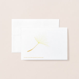 Tarjeta Con Relieve Metalizado Tubo único de Dandelion