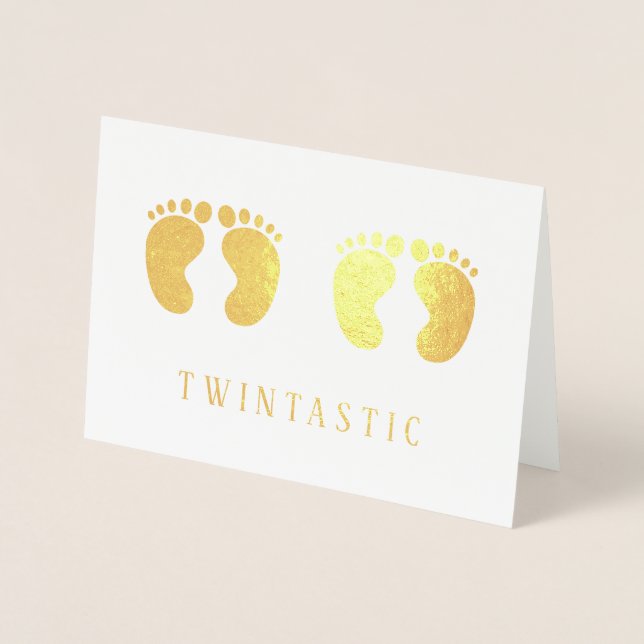 Tarjeta Con Relieve Metalizado Twintastic Funny Silver (Anverso)