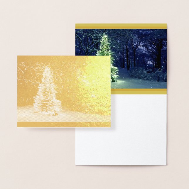 Tarjeta Con Relieve Metalizado Una Feliz Navidad para ti y para ti (Demostración)