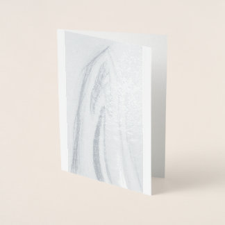 Tarjeta Con Relieve Metalizado Una perspectiva única de la letra "A" y la oración