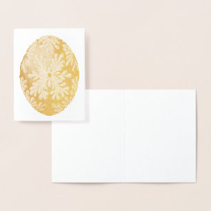 Tarjeta Con Relieve Metalizado Vintage Haeckel