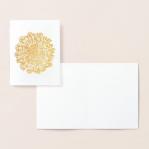 Tarjeta Con Relieve Metalizado Vintage Haeckel