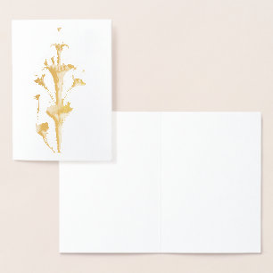 Tarjeta Con Relieve Metalizado Vintage Haeckel