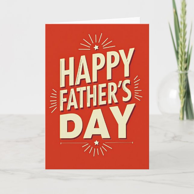 Tarjeta con relieve para el Día del Padre Dulce (Anverso)