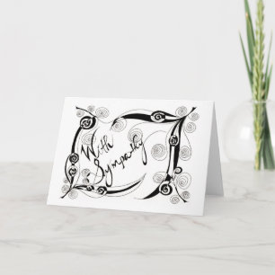 Tarjeta Con simpatía