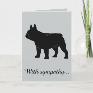 Tarjeta Con simpatía: La pérdida de tu Bulldog francés