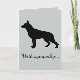 Tarjeta Con simpatía: Pérdida de tu perro pastor alemán