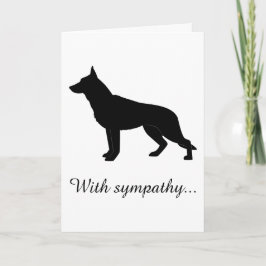 Tarjeta Con simpatía: Pérdida de tu perro pastor alemán