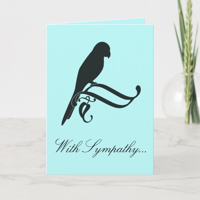 Tarjeta Con simpatía por la pérdida de un loro (Anverso)