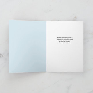 Tarjeta Con Sincero Pésame – Floral Acuarela