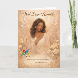 Tarjeta Con Sincero Pesar — Orden de la Estrella Oriental