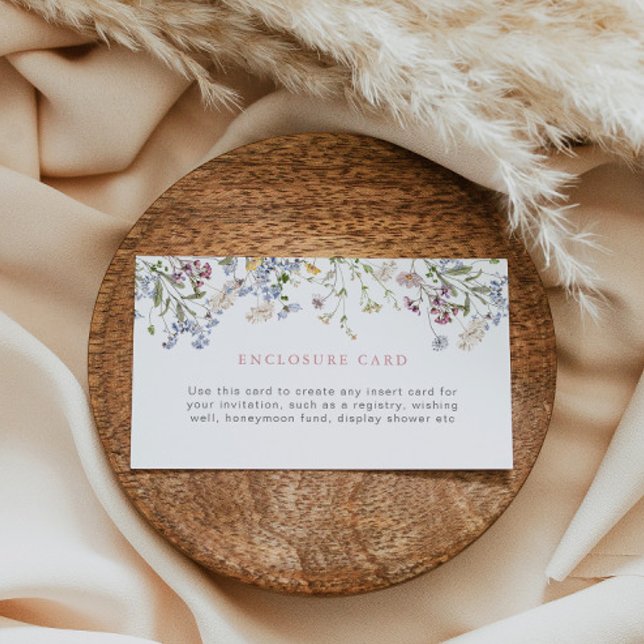 Tarjeta con sobre de flor silvestre Inserto person (Subido por el creador)