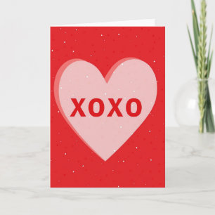 Tarjeta con textura de purpurina de corazón sonros