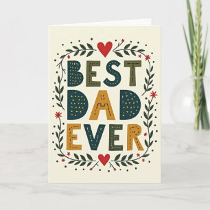 Tarjeta con Textura "Mejor Papá del Mundo"