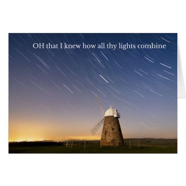 Tarjeta con un poema de George Herberto sobre (Anverso (Horizontal))