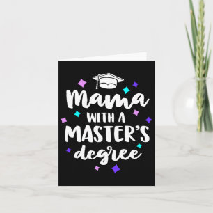 Tarjeta Con Una Masters Graduation Ceremony Mom