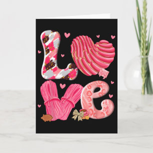 Tarjeta Concha Ama el Día de San Valentín Pan Dulce Mexica