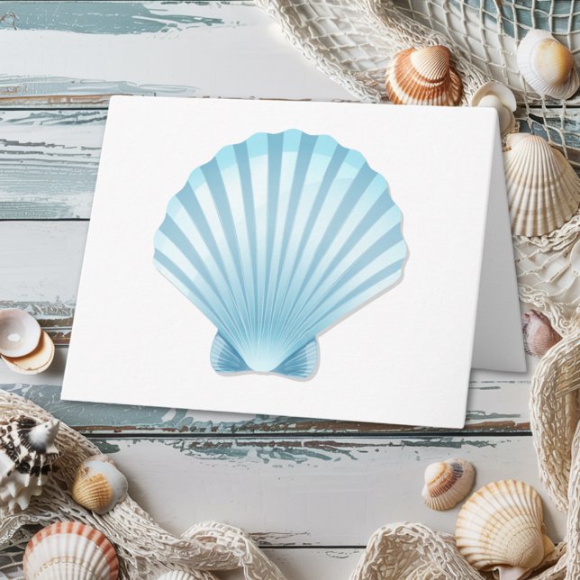 Tarjeta Concha náutica de la boda de la playa de Shell Hol (Subido por el creador)