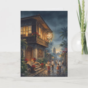 Tarjeta Conchas de Capiz de Simbang Gabi
