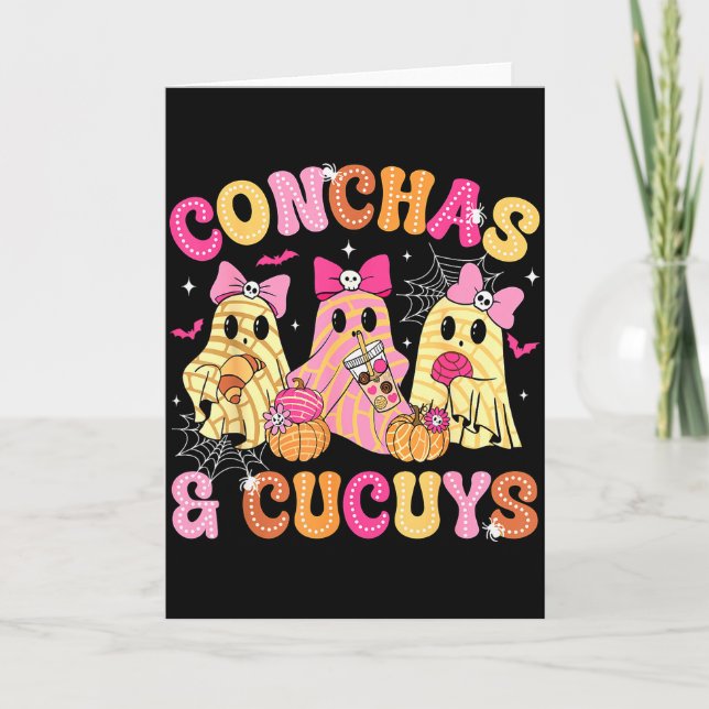 Tarjeta Conchas Lindas Y Fantasma De Cucuys Divertido Fant (Anverso)