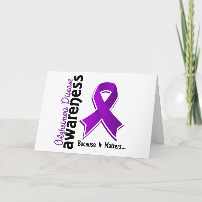Tarjeta Conciencia 5 de la enfermedad de Alzheimer (Anverso)