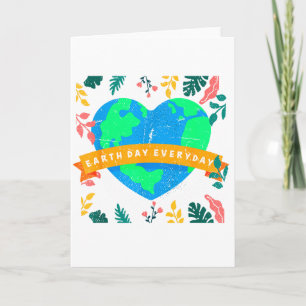 Tarjeta Conciencia Ambiental Día de la Tierra Todos los Dí