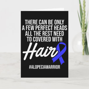 Tarjeta Conciencia de Alopecia Guerrero de Pérdida de Pelo