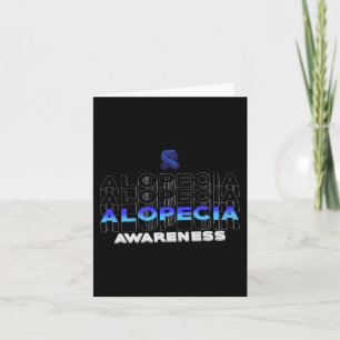 Tarjeta Conciencia de Alopecia Pérdida de Cabello Guerrera