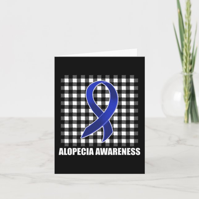 Tarjeta Conciencia de Alopecia Pérdida de Pelo Guerrero US (Anverso)