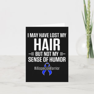 Tarjeta Conciencia de la alopecia Pérdida de cabello Humor