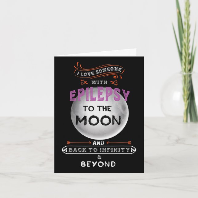Tarjeta Conciencia de la epilepsia a la luna  (Anverso)