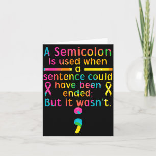 Tarjeta Conciencia de prevención de salud mental depresión