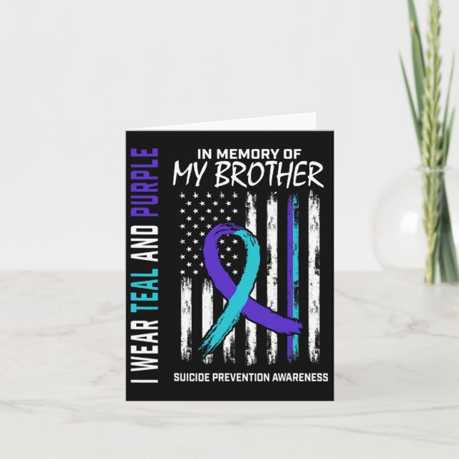 Tarjeta Conciencia de Prevención del Suicidio de Hermano e (Anverso)