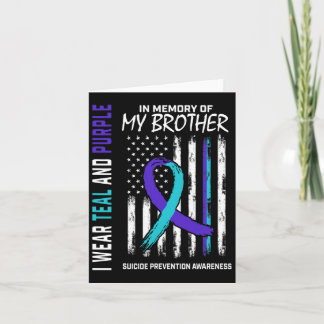 Tarjeta Conciencia de Prevención del Suicidio de Hermano e