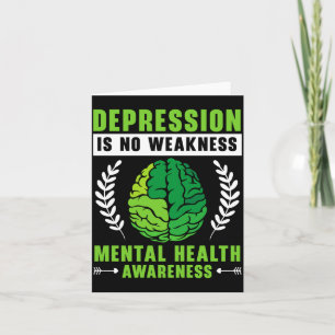 Tarjeta Conciencia de prevención hombres salud mental depr