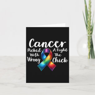 Tarjeta Conciencia de que el cáncer eligió una pelea con l