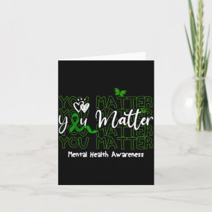 Tarjeta Conciencia de Salud Mental Inspiradora Importa