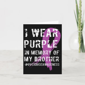 Tarjeta Conciencia de Sobredosis Memoria Púrpura de Mi Her