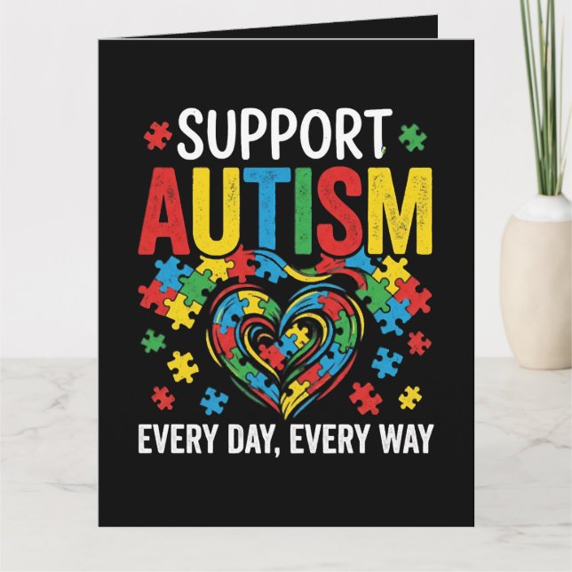 Tarjeta Conciencia del autismo (Anverso)