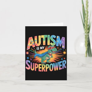 Tarjeta conciencia del autismo autista