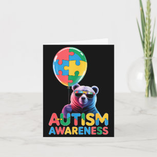 Tarjeta conciencia del autismo autista
