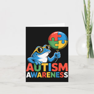 Tarjeta Conciencia del autismo autista 