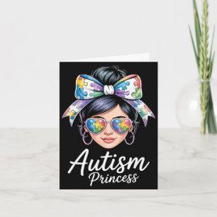 Tarjeta Conciencia del autismo autista