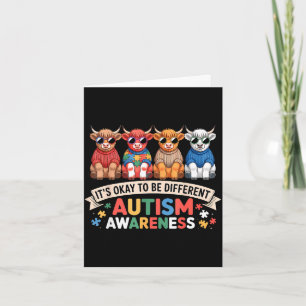 Tarjeta conciencia del autismo autista