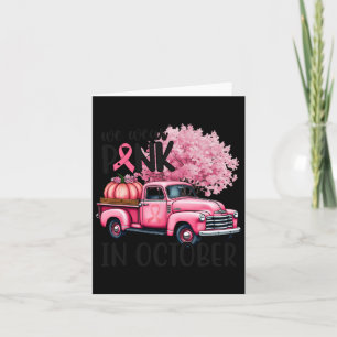 Tarjeta Conciencia del Cáncer de Mama En Octubre Nosotros 