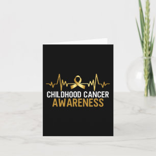 Tarjeta conciencia del cáncer infantil cáncer de septiembr